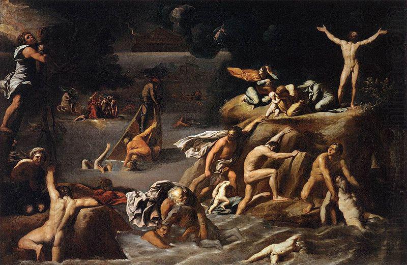 The Flood, Agostino Carracci